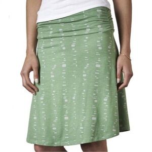 Toad&Co Green Patterned Skirt